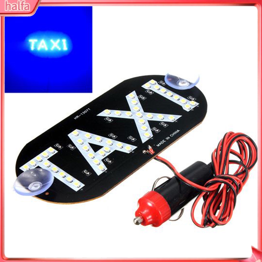 HALFA| Bảng đèn led báo hiệu chữ taxi kèm dây cáp thích hợp cho xe hơi kèm 2 giác hút