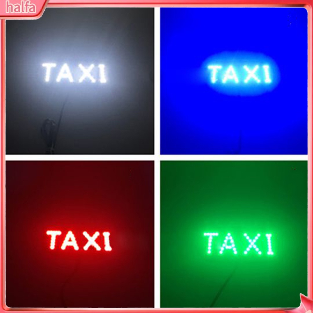 HALFA| Bảng đèn led báo hiệu chữ taxi kèm dây cáp thích hợp cho xe hơi kèm 2 giác hút