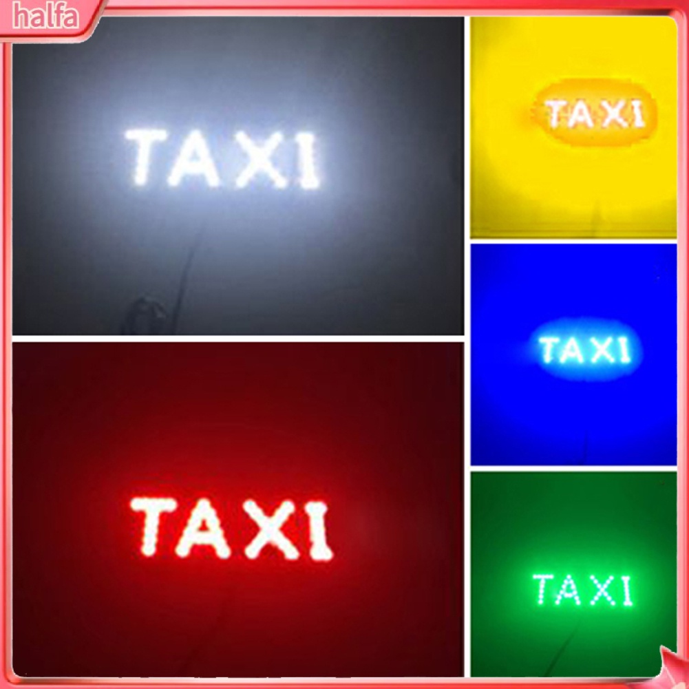 HALFA| Bảng đèn led báo hiệu chữ taxi kèm dây cáp thích hợp cho xe hơi kèm 2 giác hút