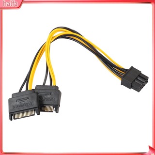 HALFA| Dây Cáp Chuyển Đổi 2 Đầu Sata Sang Pci-E 8Pin Dành Cho Card Đồ Họa Máy Tính