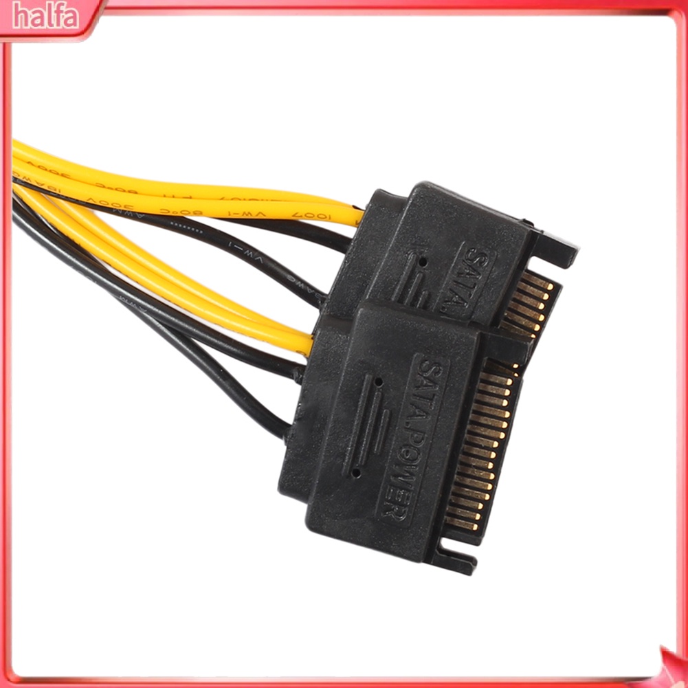 HALFA| Dây Cáp Chuyển Đổi 2 Đầu Sata Sang Pci-E 8Pin Dành Cho Card Đồ Họa Máy Tính