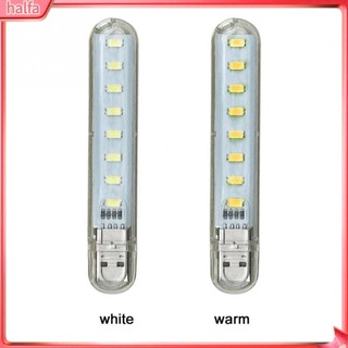 HALFA| Đèn Đọc Sách Mini Hdj ~ 8 Led 5v Cổng Usb