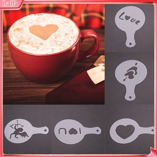 HALFA| Set 8 Khuôn Rắc Bột Trang Trí Cà Phê Diy