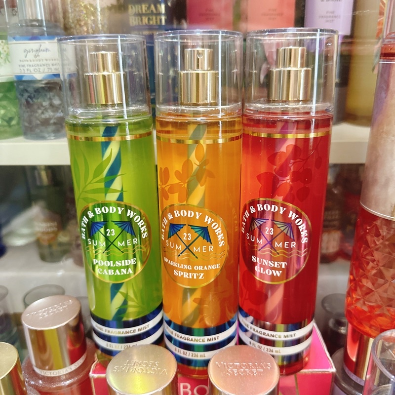 SUNSET GLOW | SPARKLING ORANGE SPIRITZ | POOLSIDE CABANA | SWEET PEA- Xịt Thơm Toàn Thân