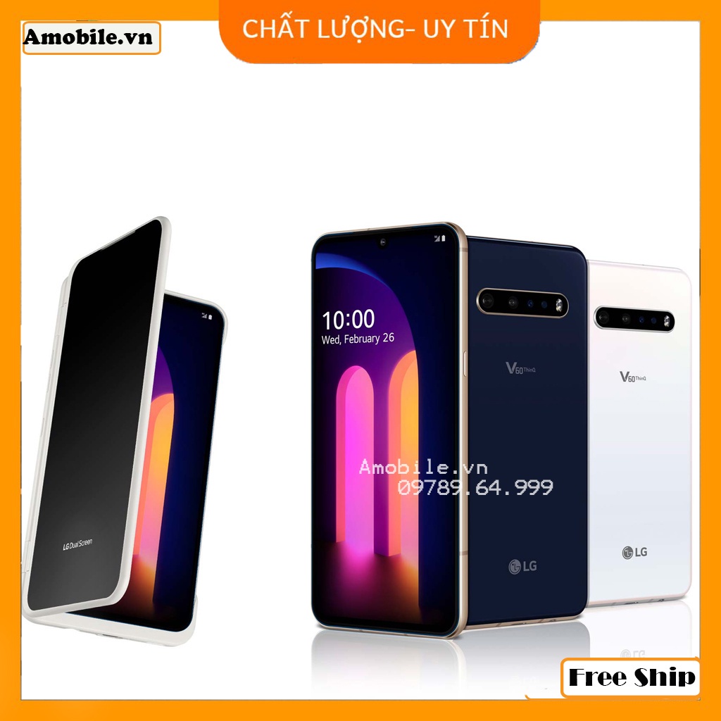 Điện thoại LG V60 Thinq 5G, ram 8GB/128gb cấu hình khủng chiến game mượt pin trâu 5000mAh nguyên zin