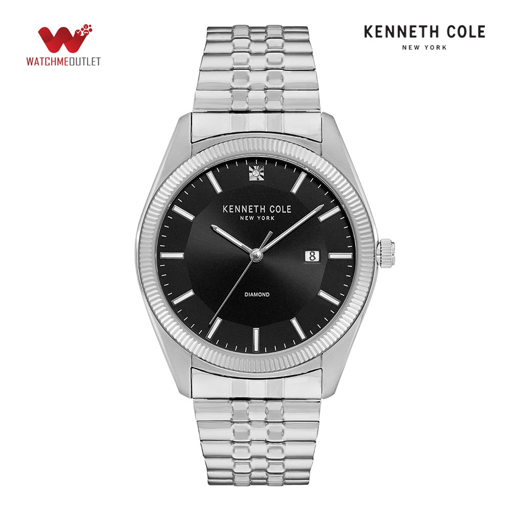 Đồng hồ Nam Kenneth Cole dây thép không gỉ 41mm - Genuine Diamond KC51022008