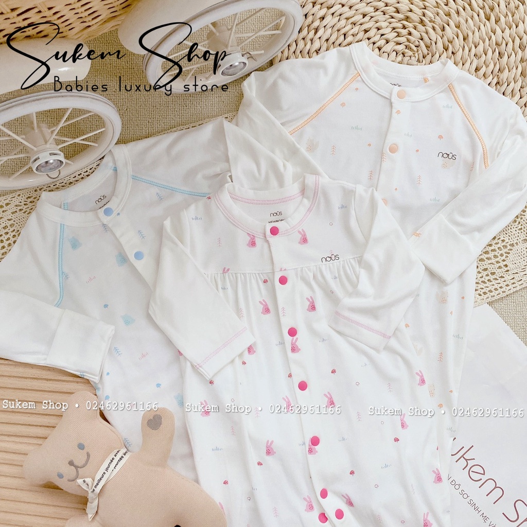 Body Có Tất Newborn Petit Nous 2023 Chất Mềm Mại Cho Bé Sơ Sinh