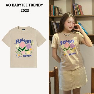 Áo Baby Tee "Flowers" THE GOOD, áo thun baby tee hoa Flower Localbrand.studio Seller Localbrand 2023