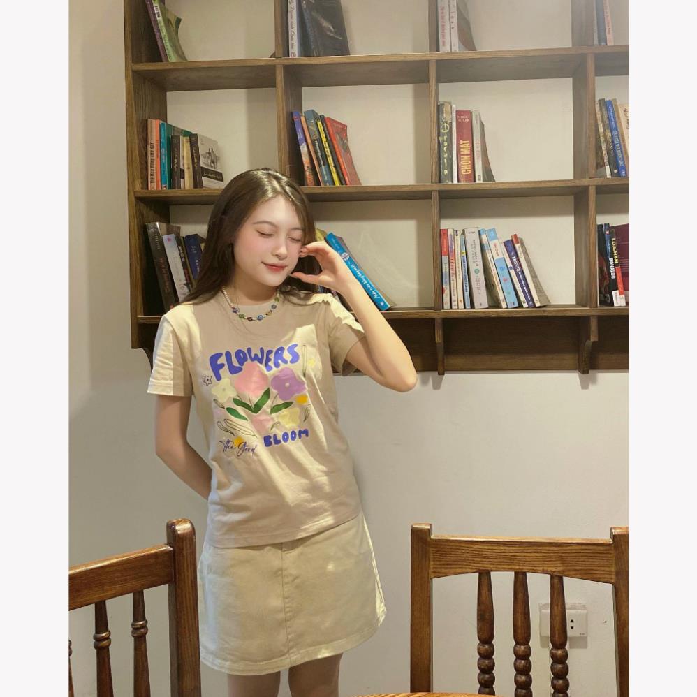 Áo Baby Tee "Flowers" THE GOOD, áo thun baby tee hoa Flower Localbrand.studio Seller Localbrand 2023