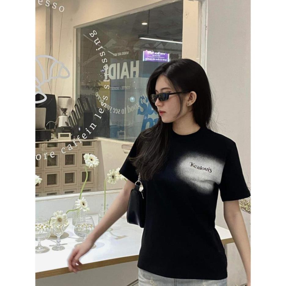 Áo Baby Tee Kealouis - Dark Flower Hoa Hồng Đen, áo thun baby tee cotton 100% localbrand.studio Seller Localbrand 2023