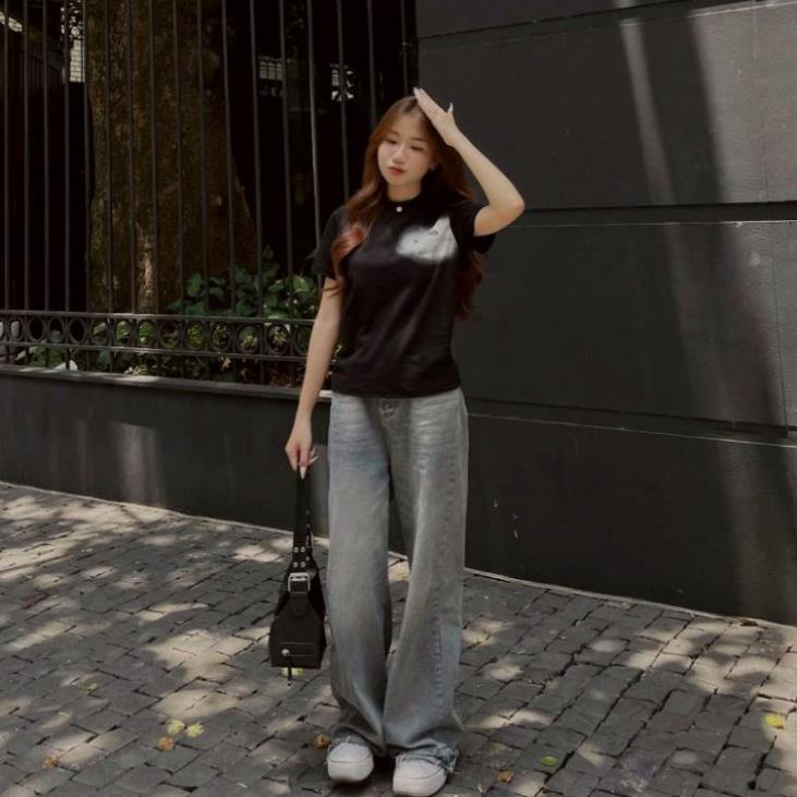 Áo Baby Tee Kealouis - Dark Flower Hoa Hồng Đen, áo thun baby tee cotton 100% localbrand.studio Seller Localbrand 2023