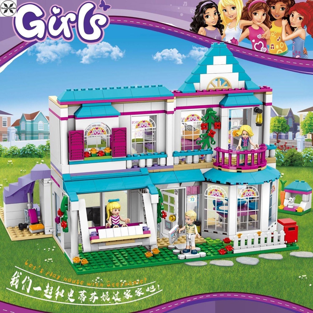 【Hàng có sẵn】Tương thích với LEGO Girls Friends Series Stephanie s House 41314 Đồ chơi khối xây dựng lắp ráp 10612