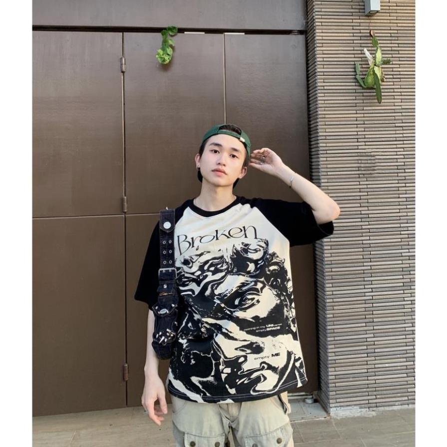 Áo thun local brand By UniSpace tay lỡ form rộng unisex nam nữ Broken Localbrand.studio Seller Localbrand 2023