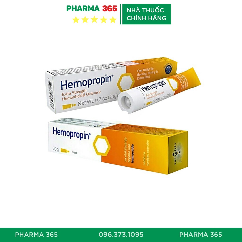 Kem bôi trĩ Hemopropin Apipharma giảm ngứa giảm đau rát trĩ - Pharma 365