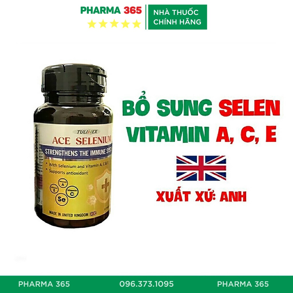 Bổ Sung Selen Và Vitamin A, C, E Giúp Tăng Đề Kháng, Nâng Cao Sức Khoẻ Ace Selenium - Pharma 365