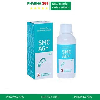 Nước súc miệng, nước súc họng nano bạc smc ag+ ngừa hôi miệng, phòng viêm lợi - pharma 365