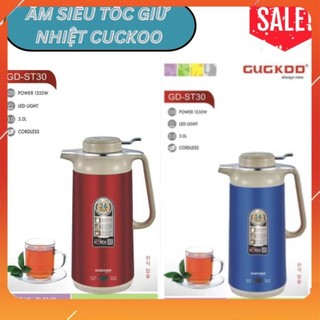 Ấm siêu tốc cuckoo 2 trong 1 ủ nóng và đun nước, bình đun siêu tốc kèm phích giữ nhiệt 3l cuckoo gd-st30