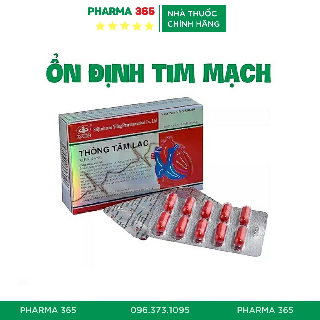 Thông Tâm Lạc Giúp Ổn Định Tim Mạch, Bảo Vệ Thành Mạch, Bảo Vệ Cơ Tim Và Mô Não - Pharma 365