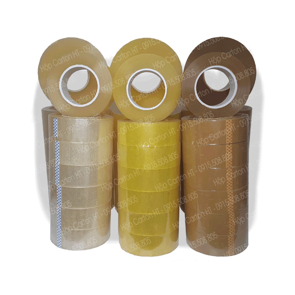 Băng keo đóng hàng bản rộng siêu dính 1kg, băng dính giá rẻ siêu đẹp - Hộp Carton HT