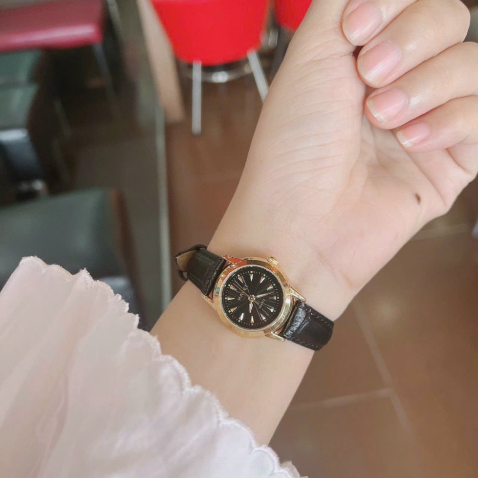 Đồng Hồ Đôi Dây Da HH139NT3 Mặt Nhỏ Chống Nước