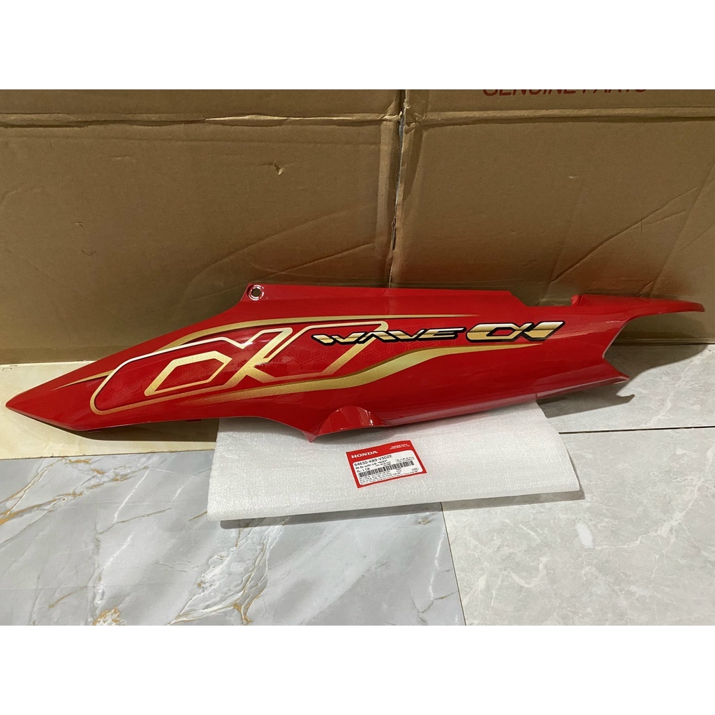 Bộ ốp sườn bên trái WAVE A110 2021 màu Đỏ *R263* chính hãng Honda (64650-K89-V50ZE)