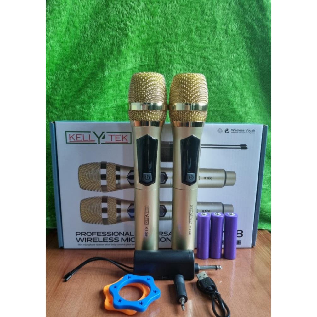 Bộ 2 Micro Không dây ONTEK E6S | K108 |W003 | W108 chính hãng, chuyên dùng cho Amply, loa kéo - bảo hành 12 tháng