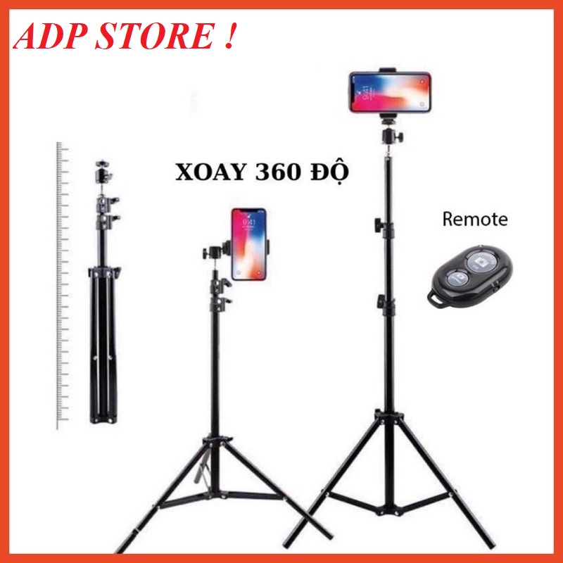 Cây Livestream cao 2.1m , Quay TikTok, Giá Đỡ Điện thoại Chụp Hình, Chụp Ảnh