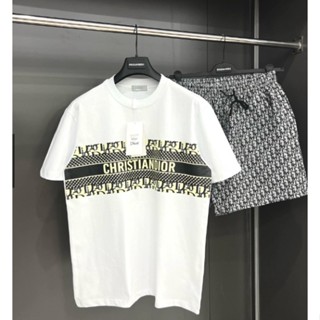  Bộ quần áo thể thao nam mùa hè C dior cộc tay bộ hè nam chất liệu thun lạnh mềm mịn 2023 - 