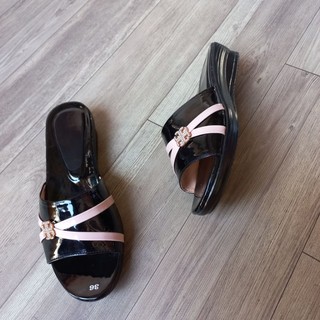 DÉP TRUNG NIÊN CAO 3P NAN CHÉO ĐÍNH HOA SIZE [36-42]