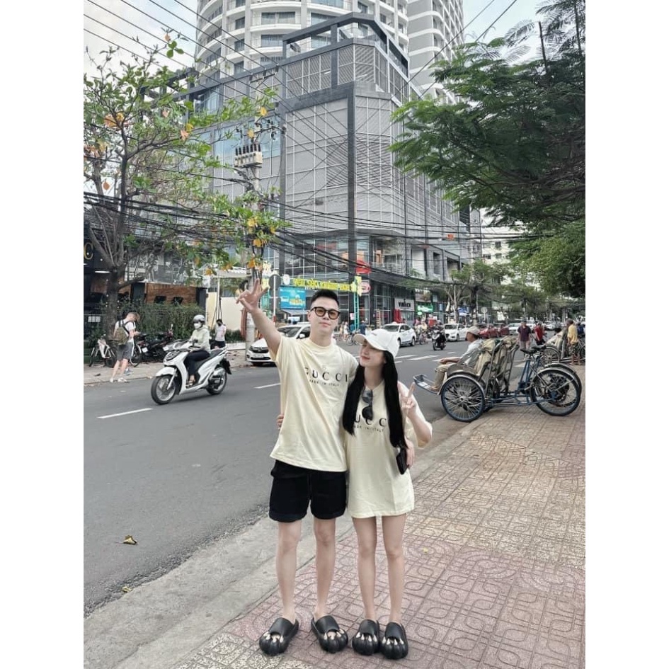 Áo thun cho bé gu ci basic, áo thun gia đình, TP KIDS,