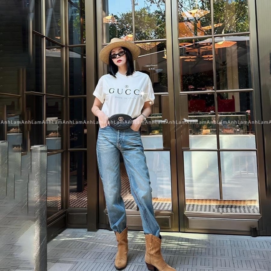 Áo thun cho bé gu ci basic, áo thun gia đình, TP KIDS,