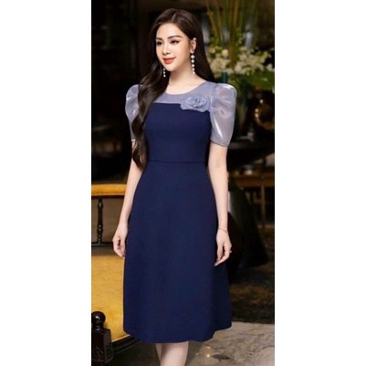 ĐẦM XOÈ LỤA TAY BỒNG CAO CẤP