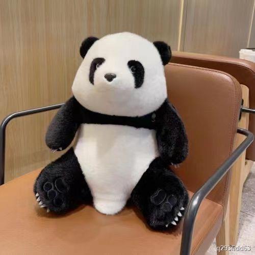 Mô phỏng gấu trúc búp bê hoa búp bê đồ chơi sang trọng Menglan búp bê lớn gối vải🤡HÀNG CÓ SẴN🤡