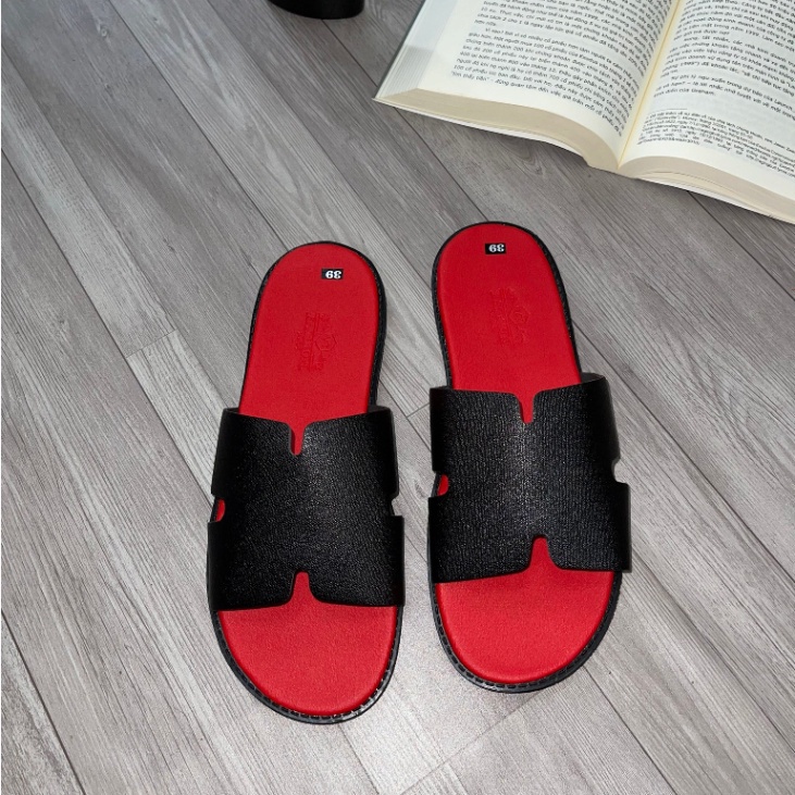 Dép nam da chữ H cao cấp da đẹp quai ngang quai chéo không quai hậu thời trang trẻ