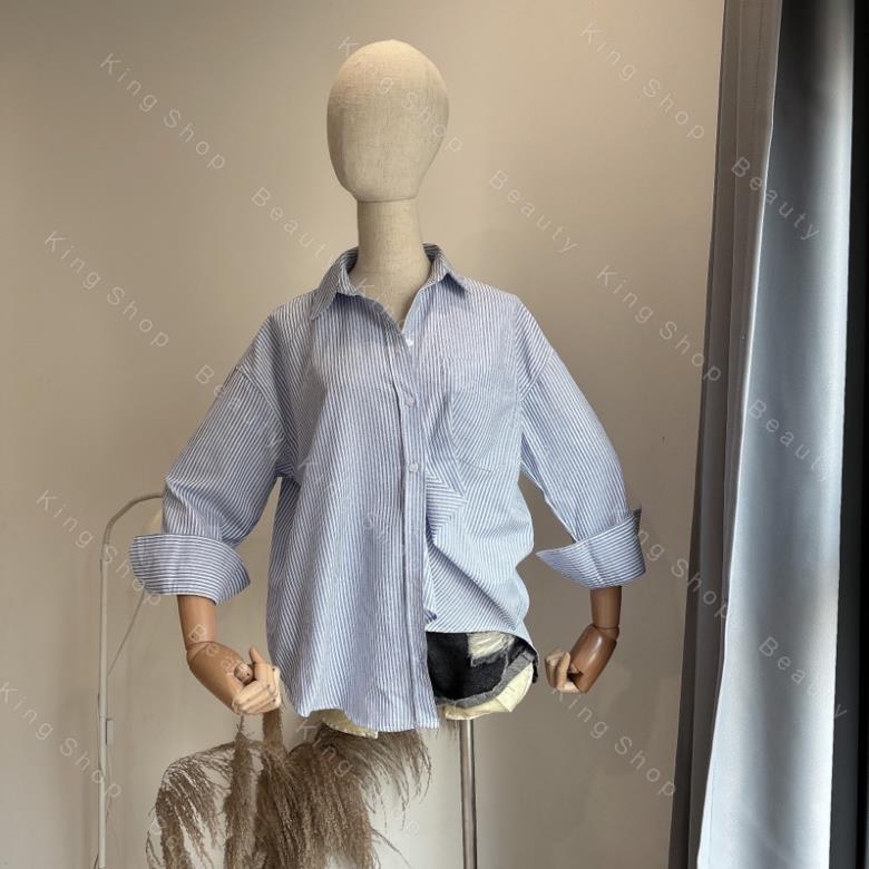 Áo Sơ Mi Kẻ Xanh MPB