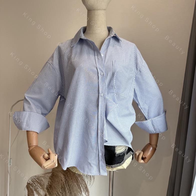 Áo Sơ Mi Kẻ Xanh MPB