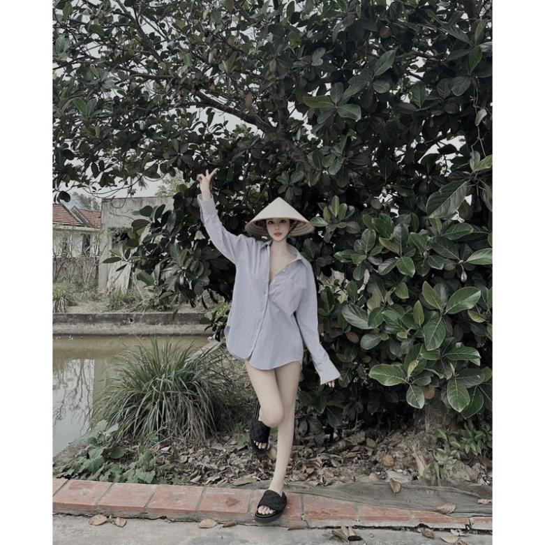 Áo Sơ Mi Kẻ Xanh MPB