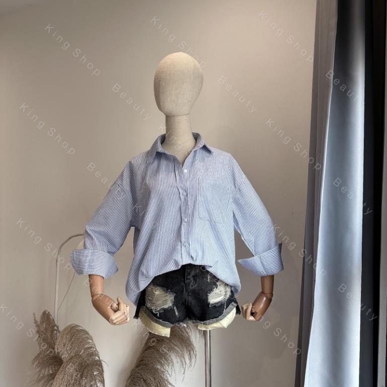 Áo Sơ Mi Kẻ Xanh MPB