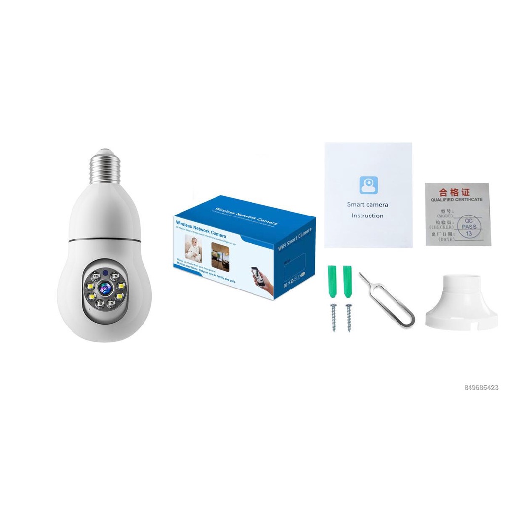 Camera Giám Sát Gia Đình Không Dây Xoay Toàn Cảnh 360 Độ Với Điện Thoại Di Động Giọng Nói Ultra HD Xem Nhà Trong Nhà Và