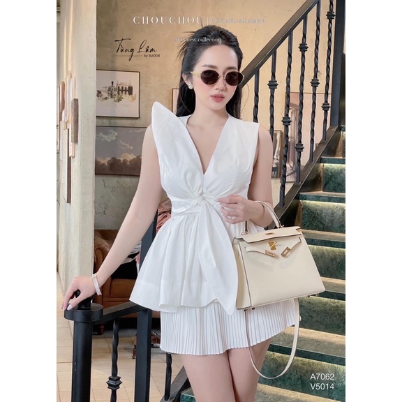 Áo Thô Thắt Nơ Siêu Sang Chảnh