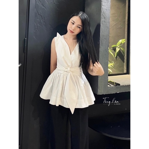 Áo Thô Thắt Nơ Siêu Sang Chảnh