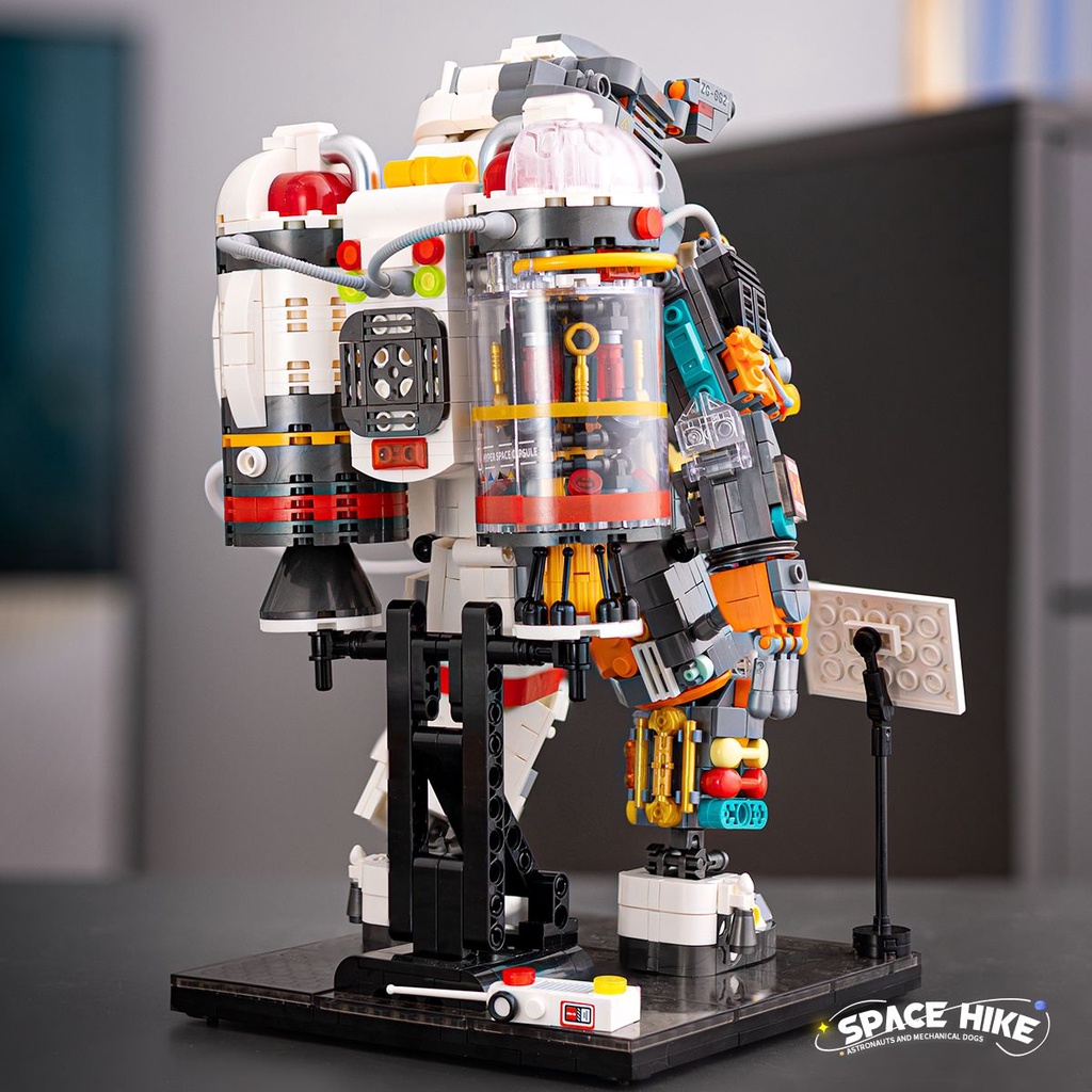 Bộ Đồ Chơi Lắp Ráp Lego Hình Phi Hành Gia Dạ Quang Giáo Dục Sớm Cho Bé