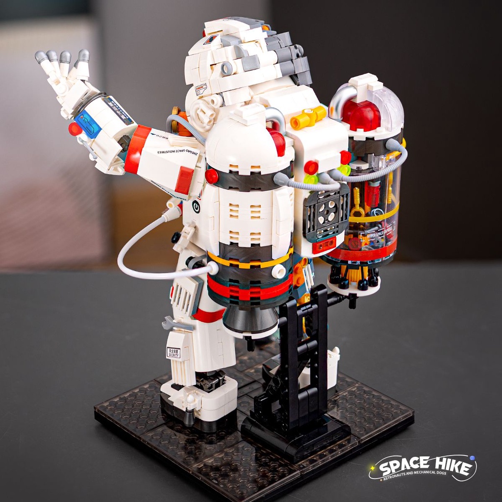 Bộ Đồ Chơi Lắp Ráp Lego Hình Phi Hành Gia Dạ Quang Giáo Dục Sớm Cho Bé