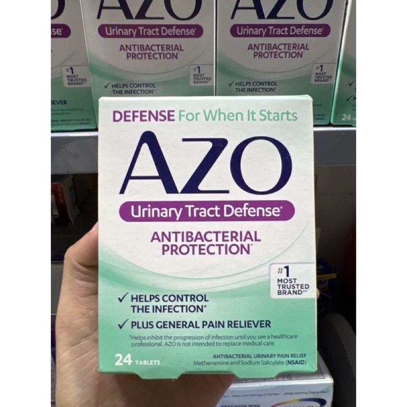 Viên uống Azo Antibacterial Protection  24 viên
