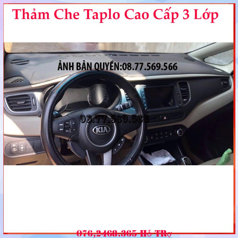 THAM TAPLO DA VÂN GỖ KIA RONDO THẢM LÓT TAPLO 3 LỚP CHỐNG NÓNG XE HƠI Ô TÔ NHUNG LÔNG DA CARBON BẢO HÀNH 12 THÁNG