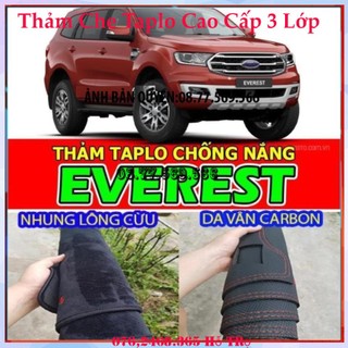 THAM TAPLO DA VÂN GỖ FORD EVEREST THẢM LÓT TAPLO 3 LỚP CHỐNG NÓNG XE HƠI Ô TÔ NHUNG LÔNG DA CARBON BẢO HÀNH 12 THÁNG