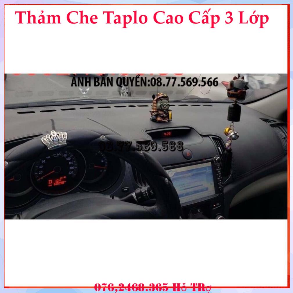 THAM TAPLO DA VÂN GỖ KIA K3 K5 THẢM LÓT TAPLO 3 LỚP CHỐNG NÓNG XE HƠI Ô TÔ NHUNG LÔNG DA CARBON BẢO HÀNH 12 THÁNG