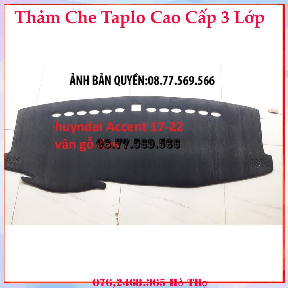 THẢM TAPLO DA VÂN GỖ HUYNDAI ACCENT THẢM LÓT TAPLO 3 LỚP CHỐNG NÓNG XE HƠI Ô TÔ NHUNG LÔNG DA CARBON BẢO HÀNH 12 THÁNG