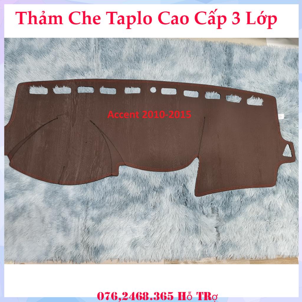 THẢM TAPLO DA VÂN GỖ HUYNDAI ACCENT THẢM LÓT TAPLO 3 LỚP CHỐNG NÓNG XE HƠI Ô TÔ NHUNG LÔNG DA CARBON BẢO HÀNH 12 THÁNG