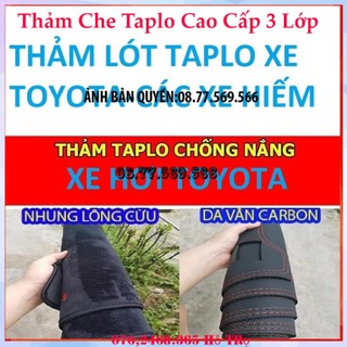 THAM TAPLO DA VÂN GỖ TOYOTA LANDCRUISER VENZA VÀ ZACE THẢM LÓT TAPLO 3 LỚP CHỐNG NÓNG XE HƠI Ô TÔ NHUNG LÔNG DA CARBON